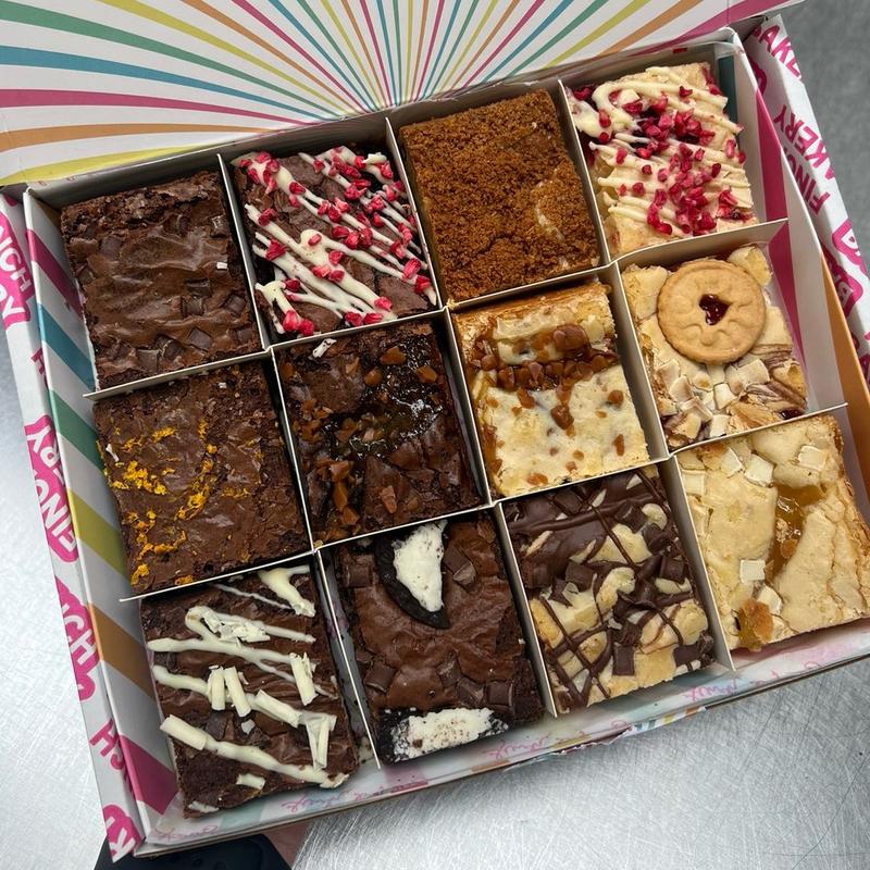 x12 Mixed Blondie Brownie Box — Finch Bakery