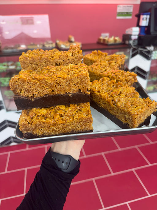 Caramel Cornflake Brownie